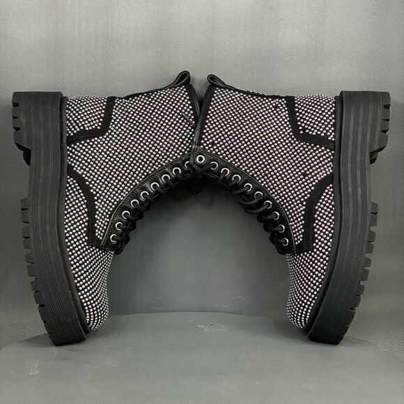 Gianni Bini Non-Stop Studded Chunky Lug Sole Platform Bootie Women size 6 (new) - Picture 7 of 10